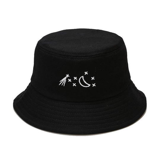 Star Moon Embroidered Fisherman's Hat