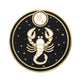 Scorpio Astrological Sign - Star Sign / Astrology Enamel pin
