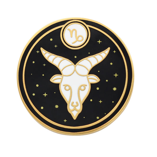 Capricorn Astrological Sign Pin - Star Sign / Astrology Enamel Pins